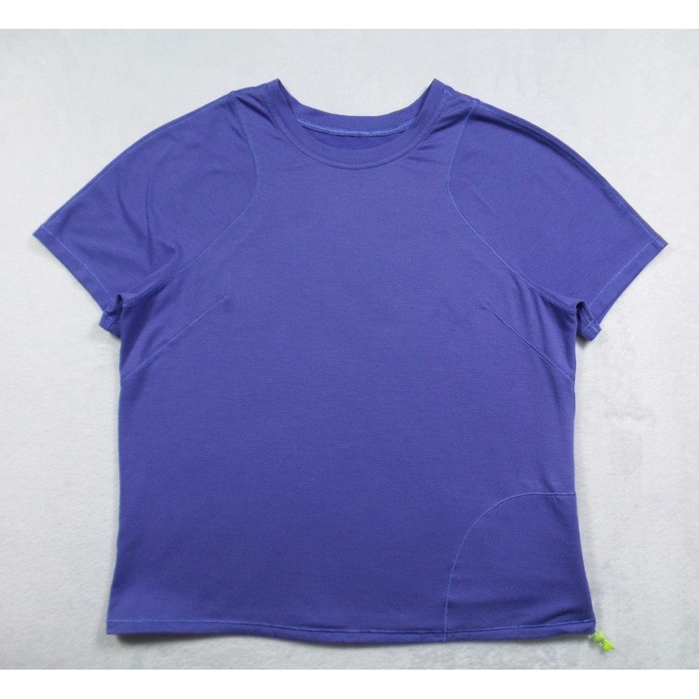 Lululemon‎ Top Womens Size 6 Purple Shirt Lightweight Cinched Hem Hiking Stretch